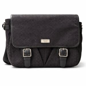 Coach Women’s Crossbody Messenger Bag Signature Jacquard F70283 Black